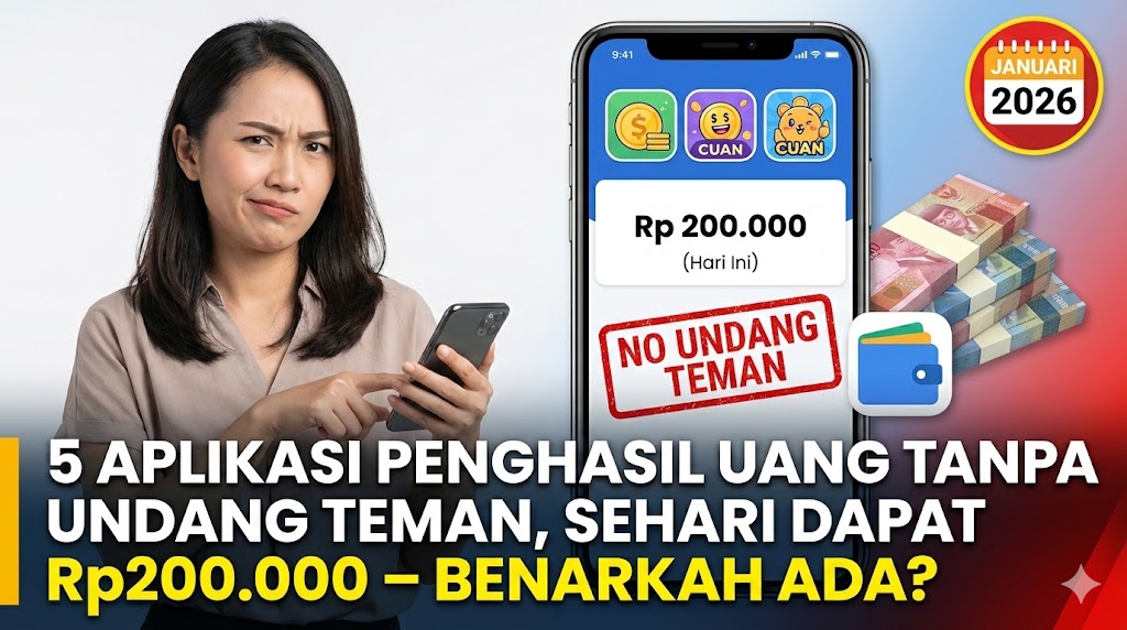 5 Aplikasi Penghasil Uang Tanpa Undang Teman, Sehari Dapat Rp200.000 – Benarkah Ada?