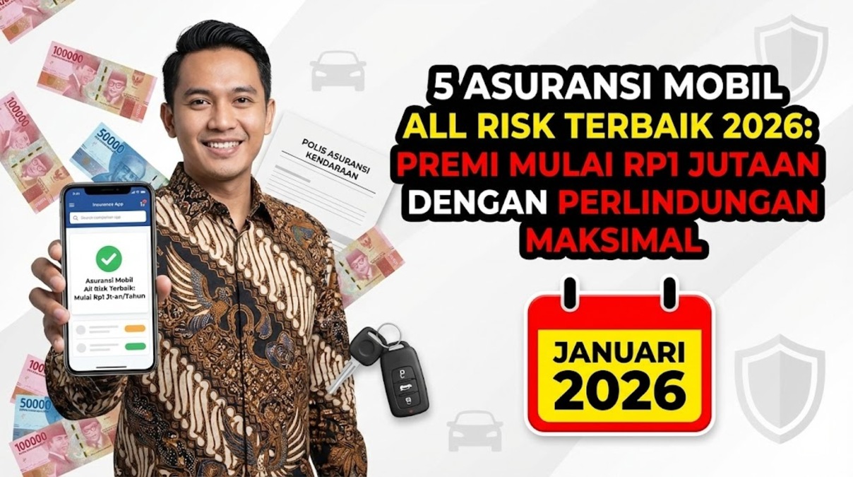 5 Asuransi Mobil All Risk Terbaik 2026: Premi Mulai Rp1 Jutaan dengan Perlindungan Maksimal