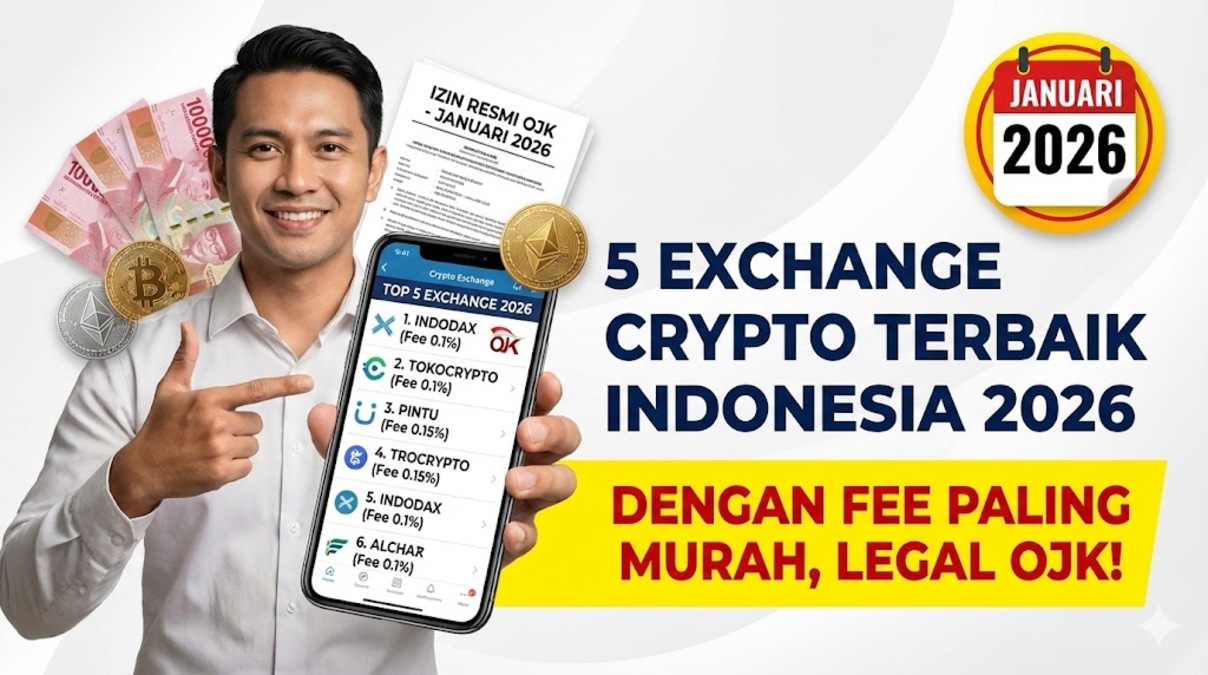 5 Exchange Crypto Terbaik Indonesia 2026 dengan Fee Paling Murah, Legal OJK!