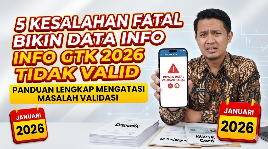 5 Kesalahan Fatal yang Bikin Data Info GTK 2026 Tidak Valid: Panduan Lengkap Mengatasi Masalah Validasi