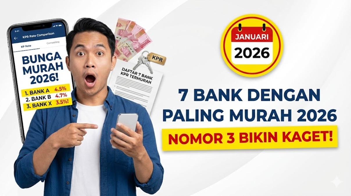 7 Bank dengan Bunga KPR Paling Murah 2026, Nomor 3 Bikin Kaget!