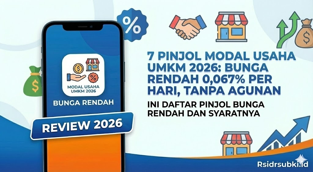 7 Pinjol Modal Usaha UMKM 2026: Bunga Rendah 0,067% per Hari, Tanpa Agunan