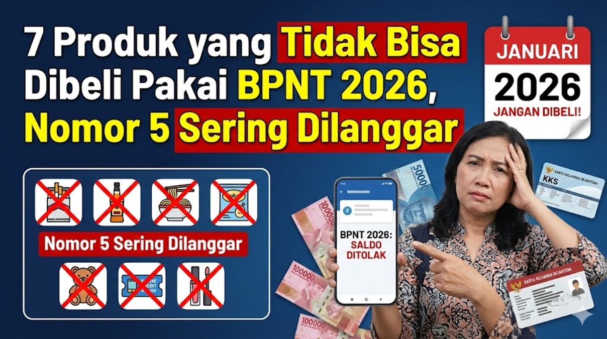 7 Produk yang Tidak Bisa Dibeli Pakai BPNT 2026, Nomor 5 Sering Dilanggar