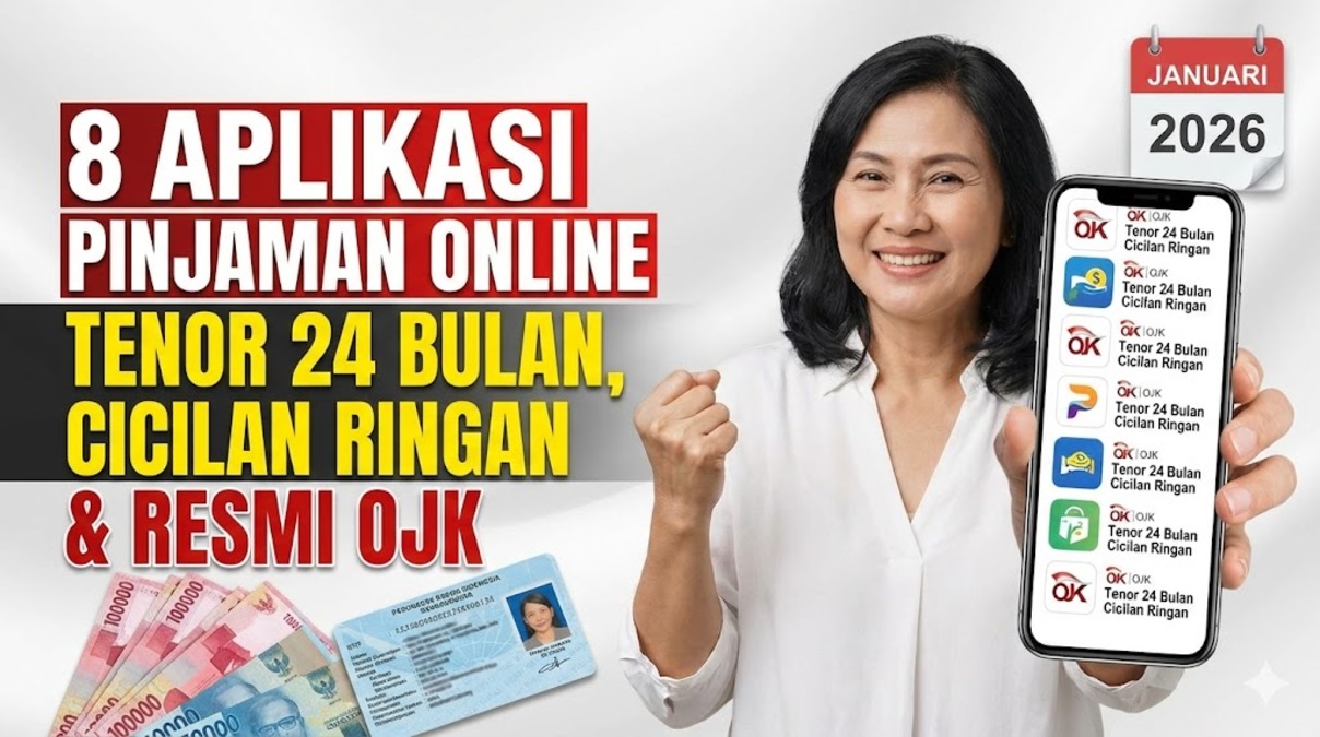 8 Aplikasi Pinjaman Online Tenor 24 Bulan, Cicilan Ringan dan Resmi OJK (Januari 2026)