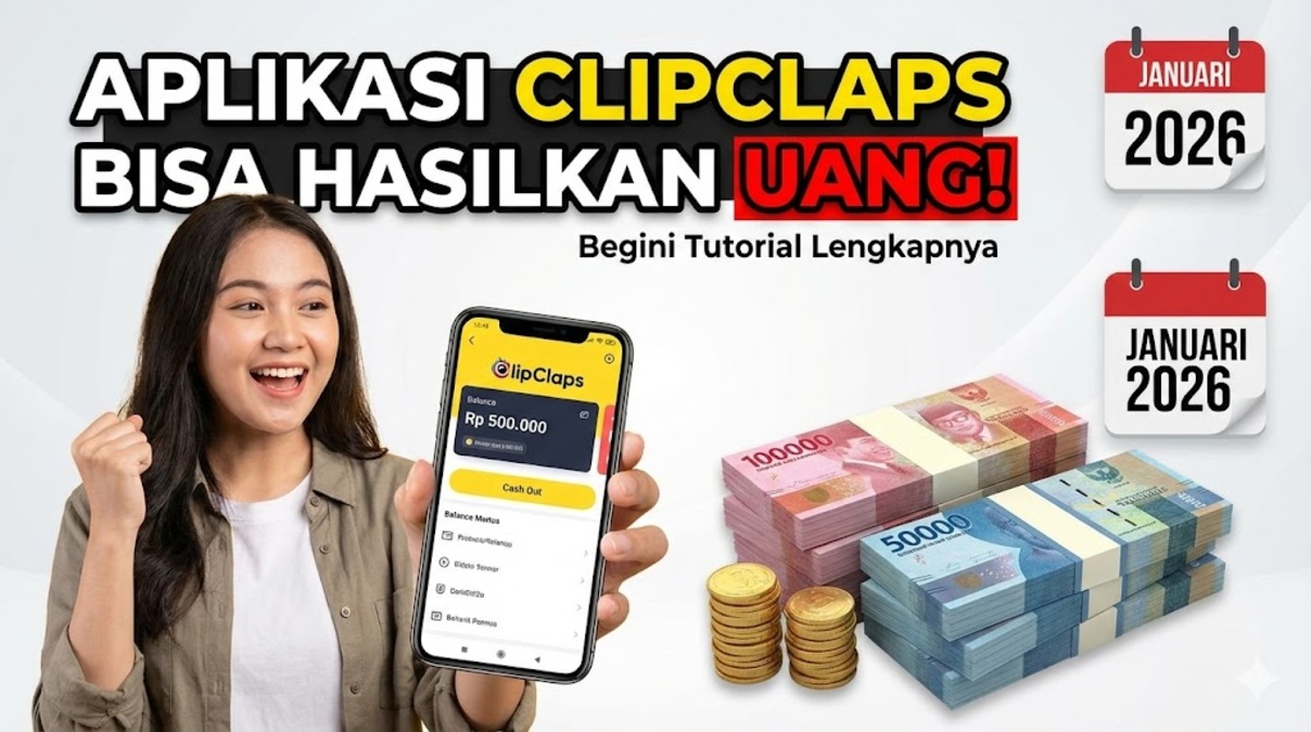Aplikasi ClipClaps Bisa Hasilkan Uang! Begini Tutorial Lengkapnya