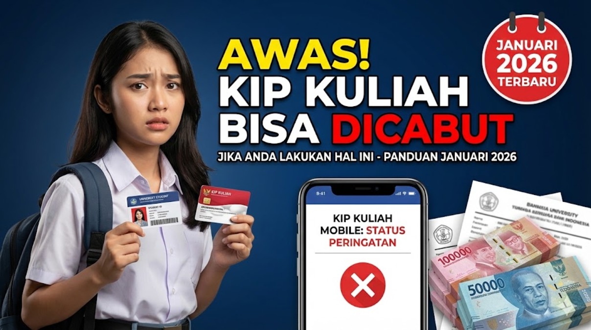 Awas! KIP Kuliah Bisa Dicabut Jika Anda Lakukan Hal Ini - Panduan Januari 2026