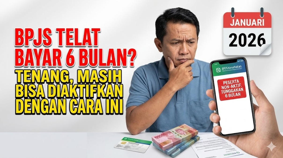 BPJS Telat Bayar 6 Bulan? Tenang, Masih Bisa Diaktifkan dengan Cara Ini Januari 2026