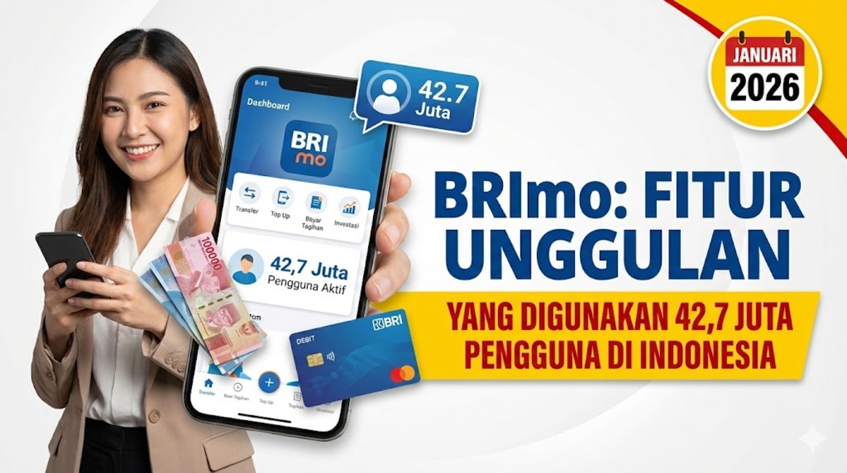 BRImo: Fitur Unggulan yang Digunakan 42,7 Juta Pengguna di Indonesia Januari 2026
