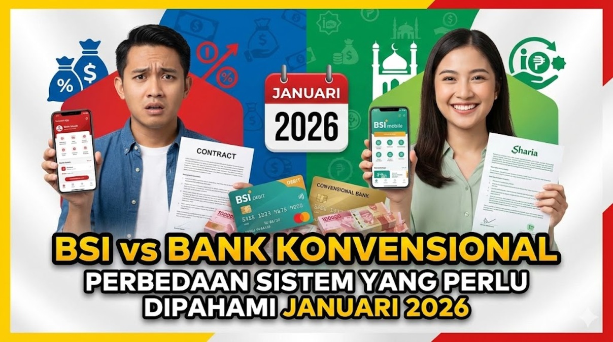 BSI vs Bank Konvensional: Perbedaan Sistem yang Perlu Dipahami Januari 2026