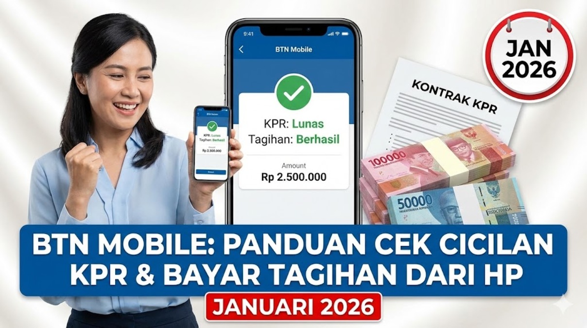 BTN Mobile: Panduan Cek Cicilan KPR dan Bayar Tagihan dari HP di Januari 2026