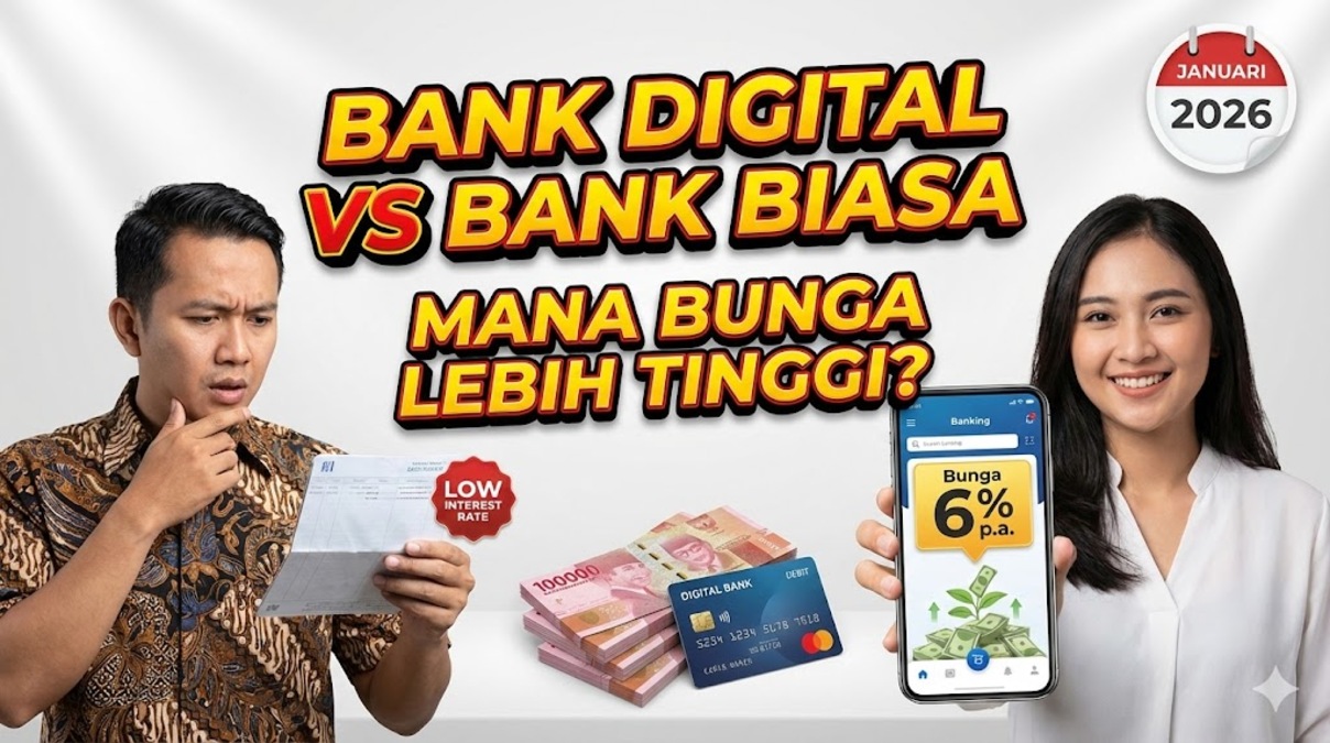 Bank Digital vs Bank Biasa, Mana Bunga Tabungannya Lebih Tinggi?