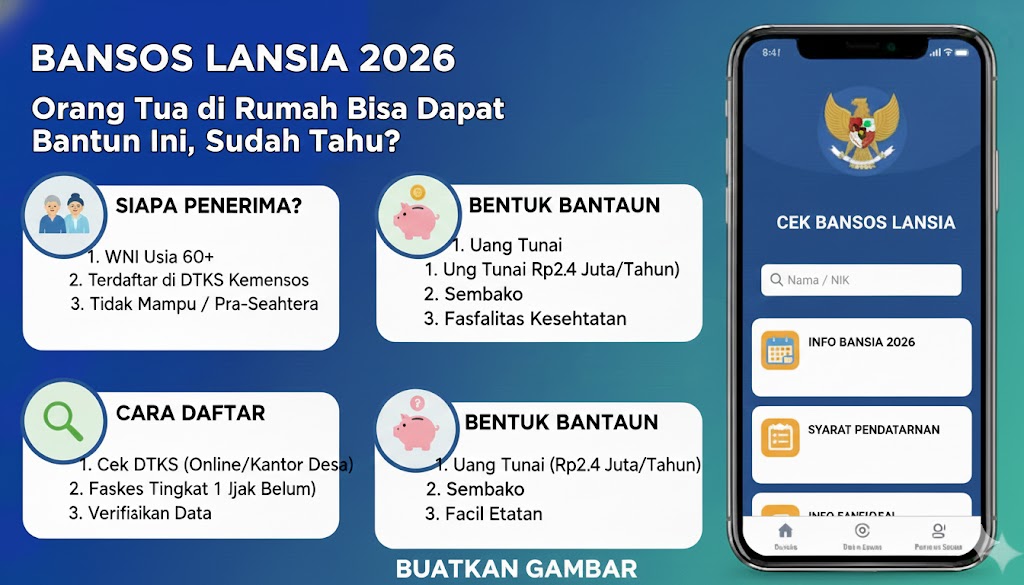 Bansos Lansia 2026: Orang Tua di Rumah Bisa Dapat Bantuan Ini, Sudah Tahu?