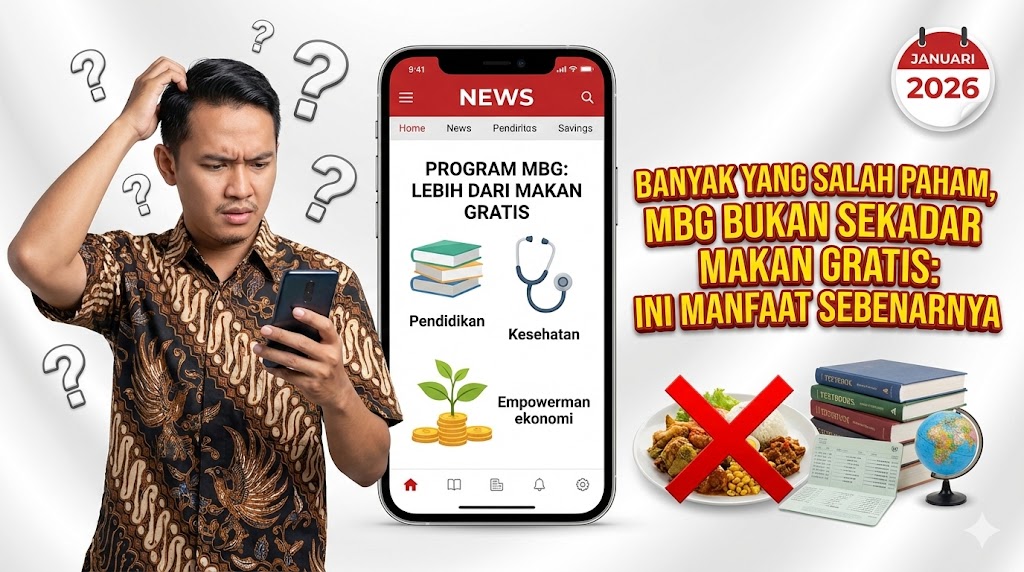 Banyak yang Salah Paham, MBG Bukan Sekadar Makan Gratis: Ini Manfaat Sebenarnya