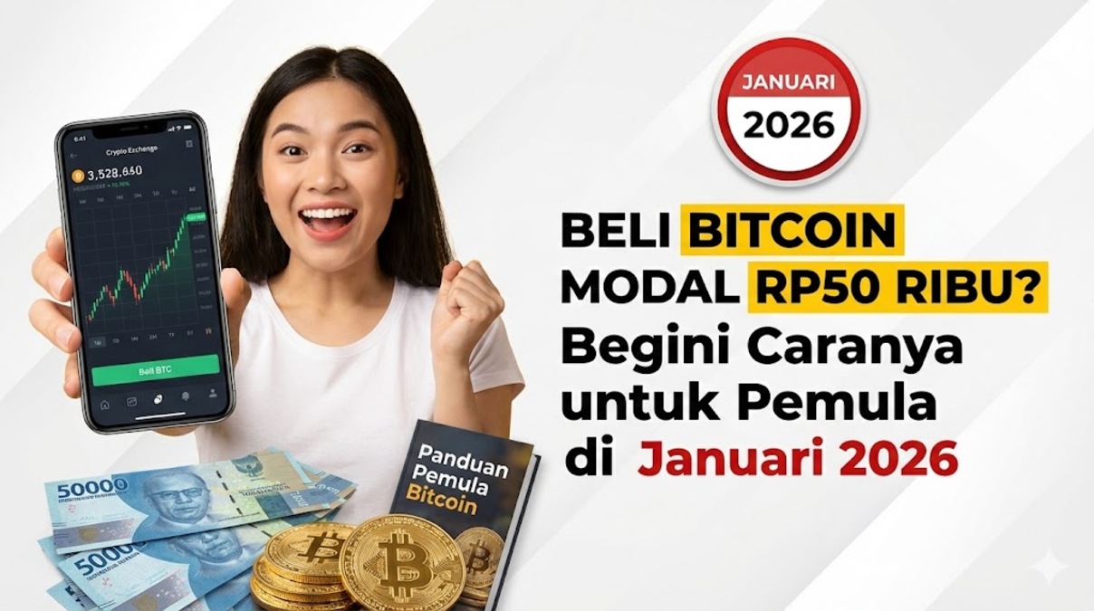 Beli Bitcoin Modal Rp50 Ribu? Begini Caranya untuk Pemula di Januari 2026