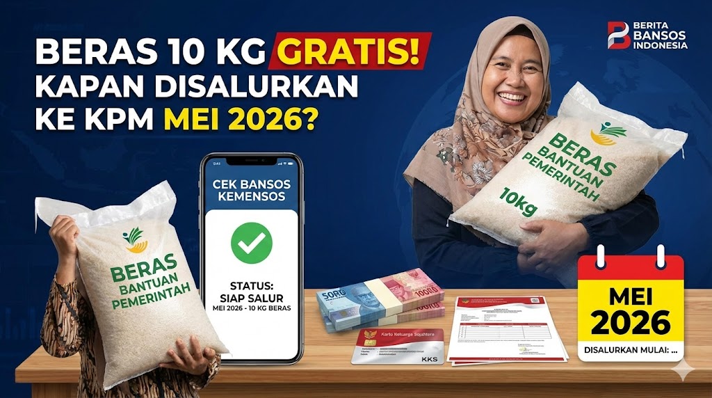Beras 10 Kg Gratis! Kapan Disalurkan ke KPM Mei 2026?