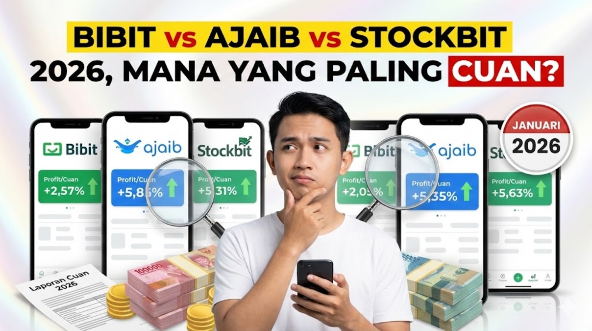 Bibit vs Ajaib vs Stockbit 2026, Mana yang Paling Cuan?
