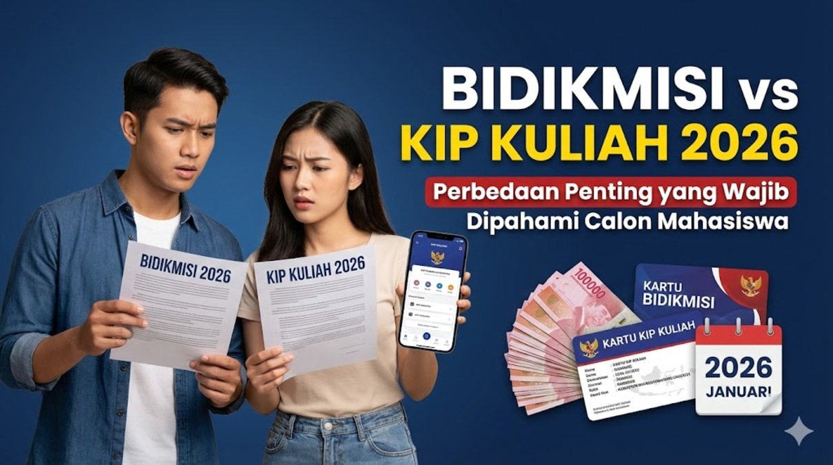 Bidikmisi vs KIP Kuliah 2026: Perbedaan Penting yang Wajib Dipahami Calon Mahasiswa