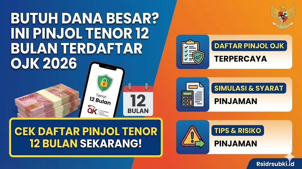 Butuh Dana Besar? Ini Pinjol Tenor 12 Bulan Terdaftar OJK 2026