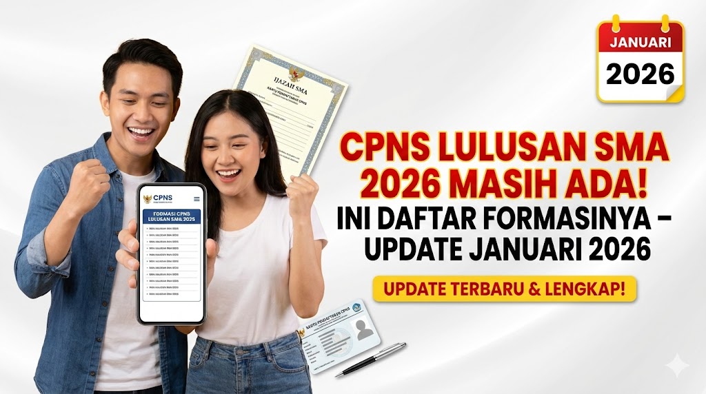 CPNS Lulusan SMA 2026 Masih Ada! Ini Daftar Formasinya – Update Januari 2026