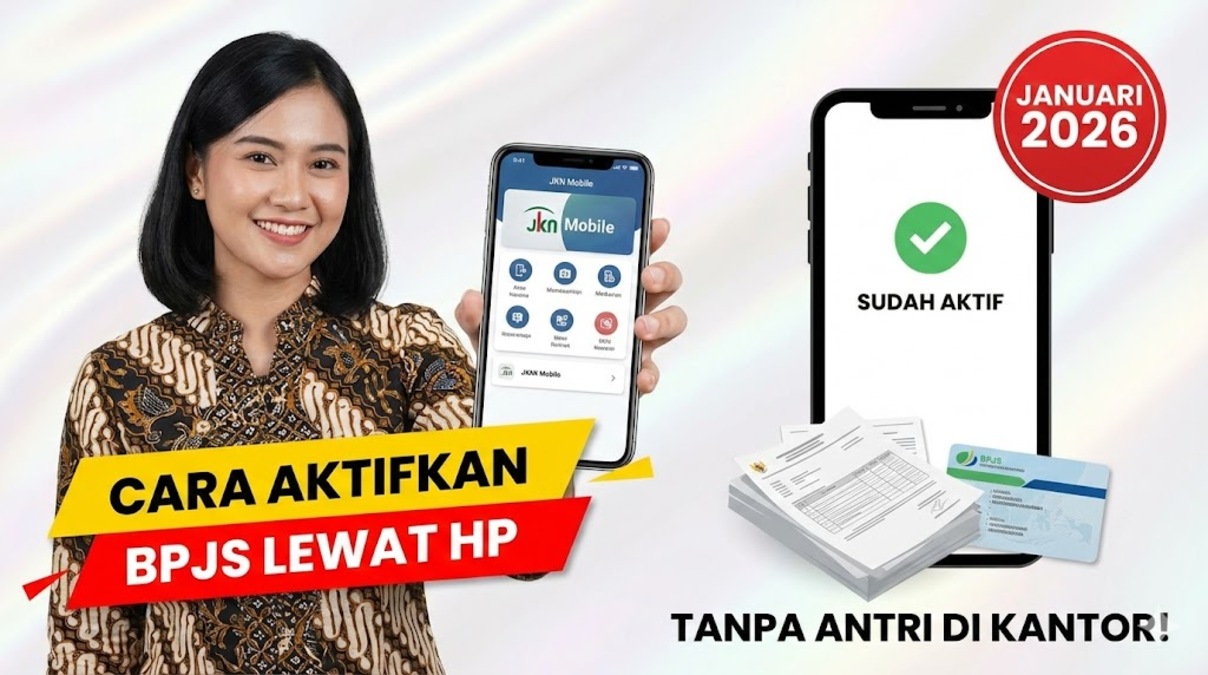 Cara Aktifkan BPJS Lewat HP Tanpa Harus Antri di Kantor – Panduan Januari 2026