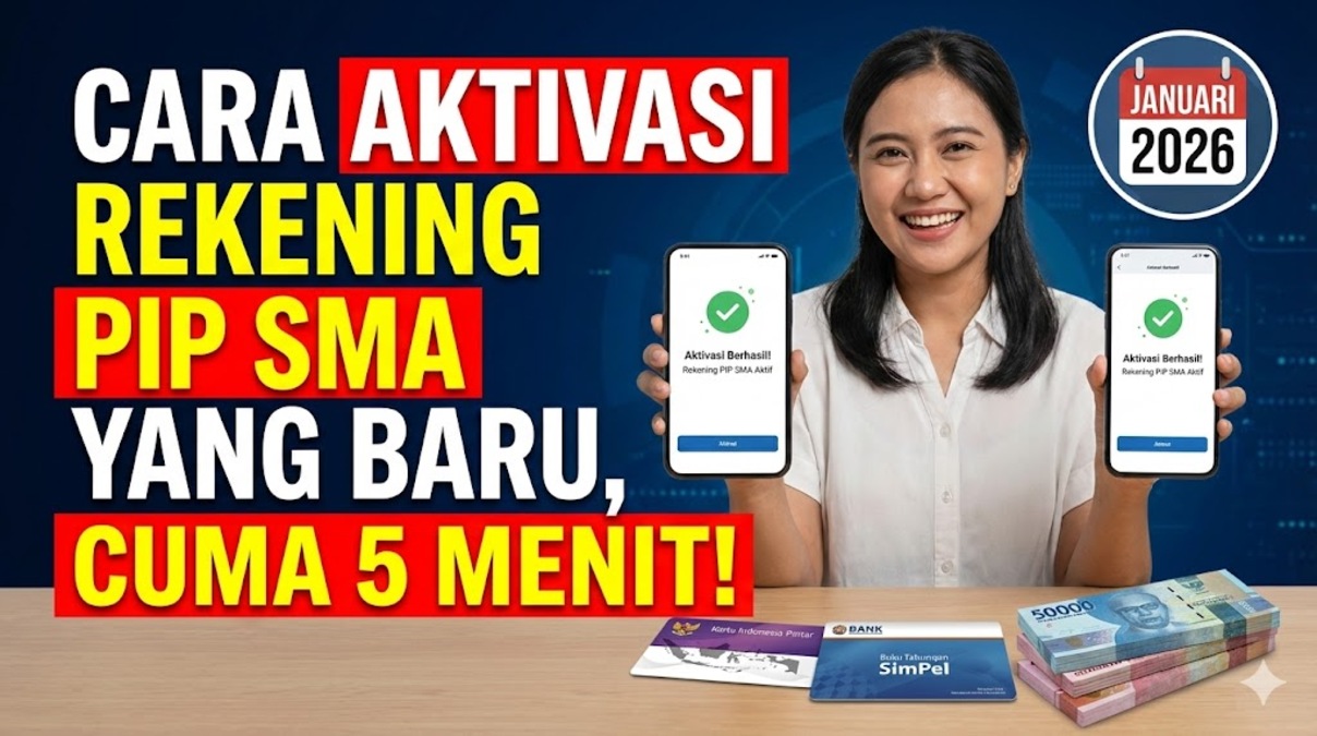 Cara Aktivasi Rekening PIP SMA yang Baru, Cuma 5 Menit! (Januari 2026)
