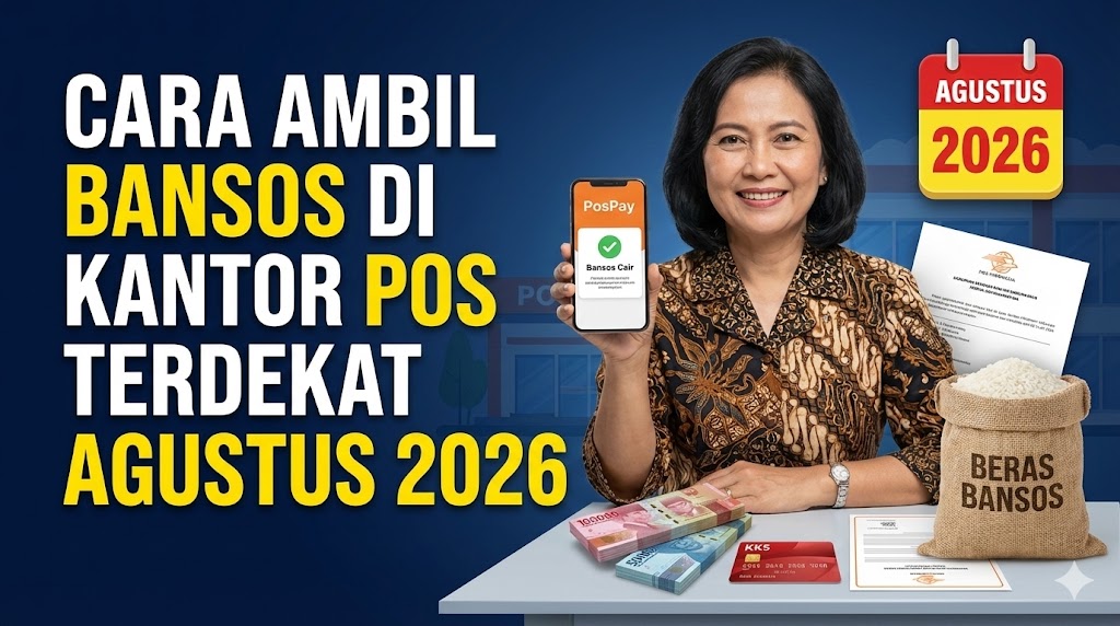 Cara Ambil Bansos di Kantor Pos Terdekat Agustus 2026