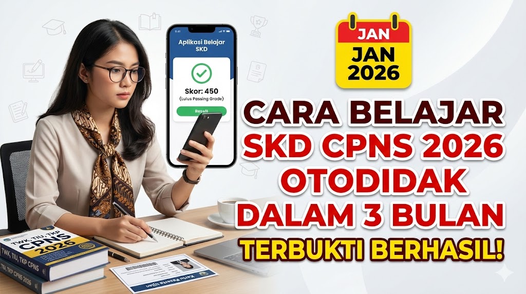 Cara Belajar SKD CPNS 2026 Otodidak dalam 3 Bulan, Terbukti Berhasil!