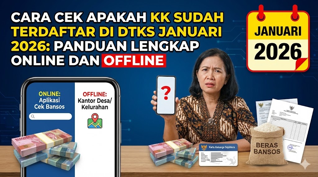 Cara Cek Apakah KK Sudah Terdaftar di DTKS Januari 2026: Panduan Lengkap Online dan Offline