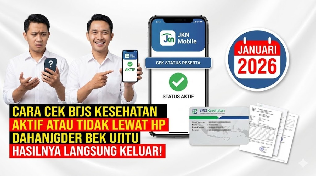 Cara Cek BPJS Kesehatan Aktif atau Tidak Lewat HP Januari 2026, Hasilnya Langsung Keluar!
