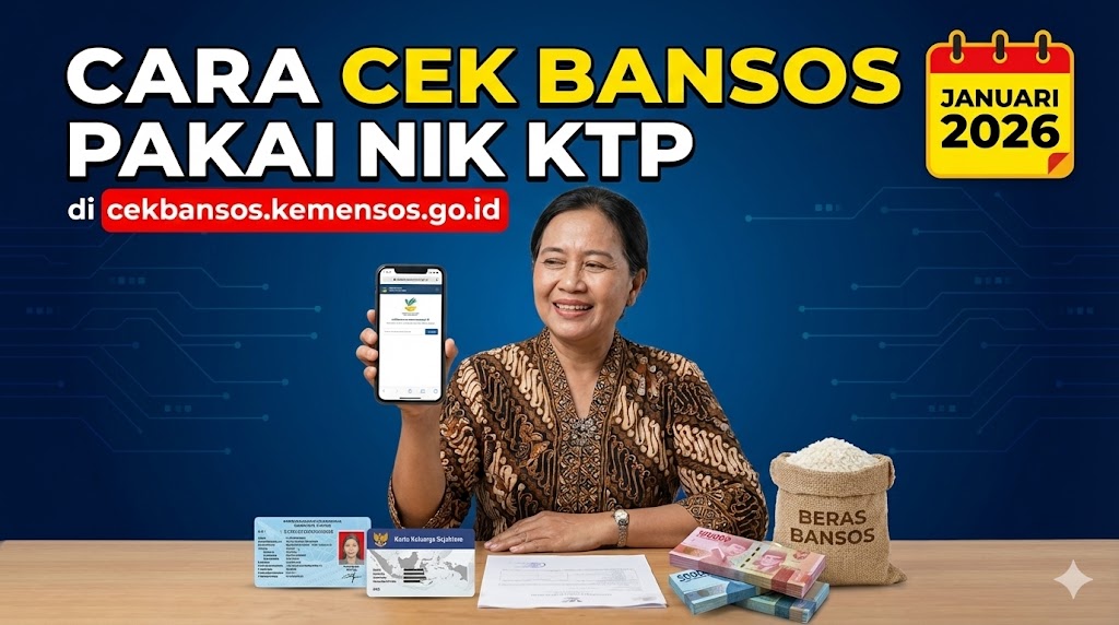 Cara Cek Bansos Pakai NIK KTP di cekbansos.kemensos.go.id Januari 2026
