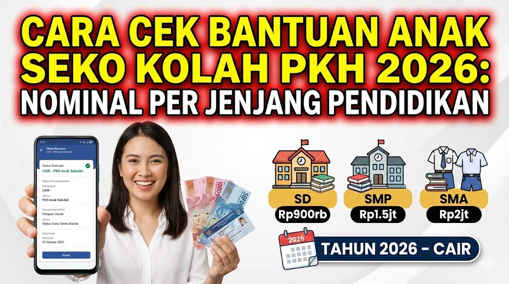 Cara Cek Bantuan Anak Sekolah dari PKH 2026: Nominal per Jenjang Pendidikan