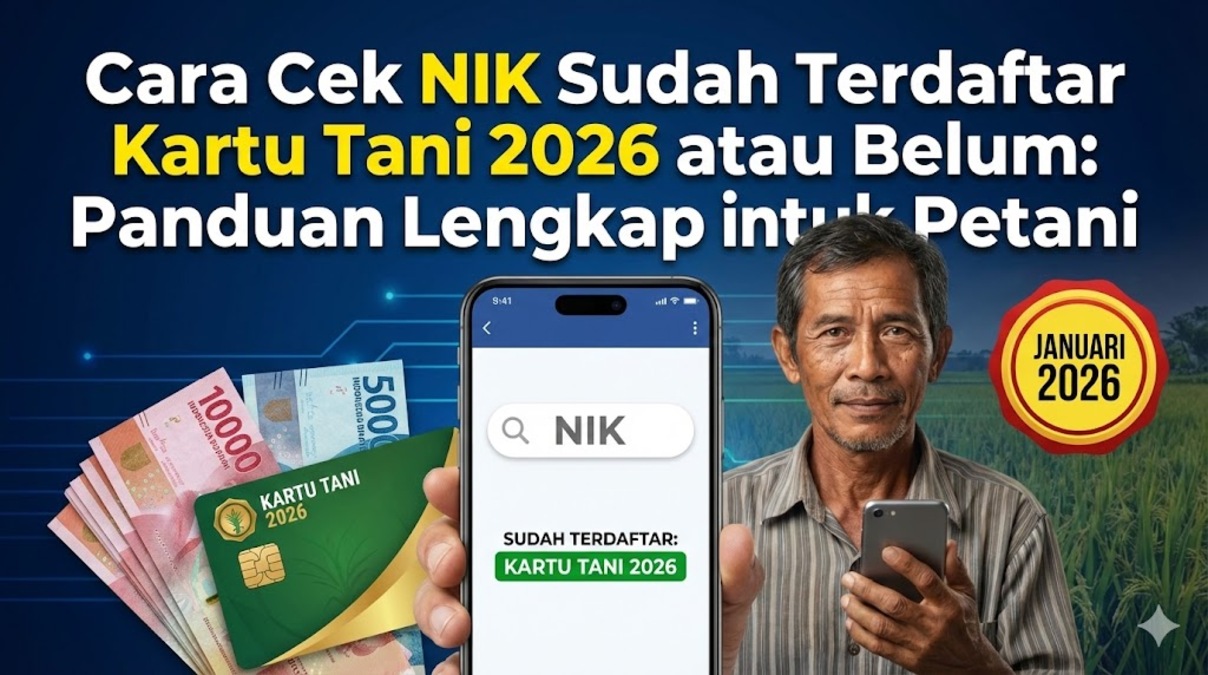 Cara Cek NIK Sudah Terdaftar Kartu Tani 2026 atau Belum: Panduan Lengkap untuk Petani