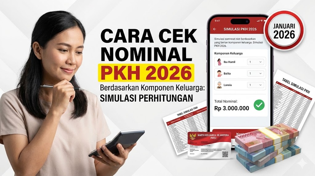Cara Cek Nominal PKH 2026 Berdasarkan Komponen Keluarga: Simulasi Perhitungan