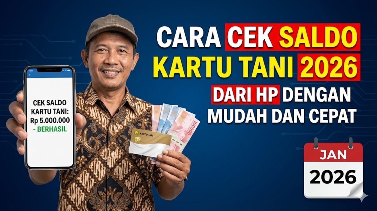 Cara Cek Saldo Kartu Tani 2026 dari HP dengan Mudah dan Cepat
