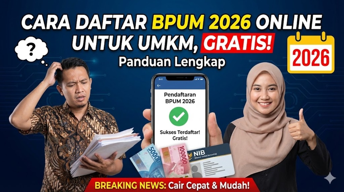 Cara Daftar BPUM 2026 Online untuk UMKM, Gratis! Panduan Lengkap
