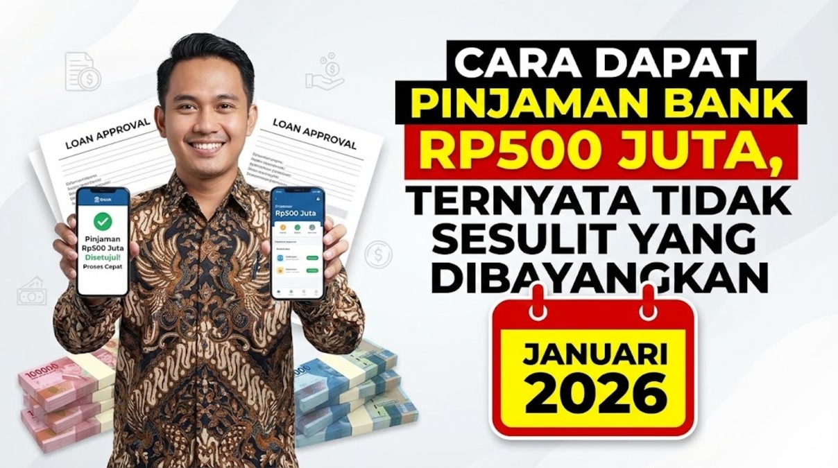 Cara Dapat Pinjaman Bank Rp500 Juta, Ternyata Tidak Sesulit yang Dibayangkan