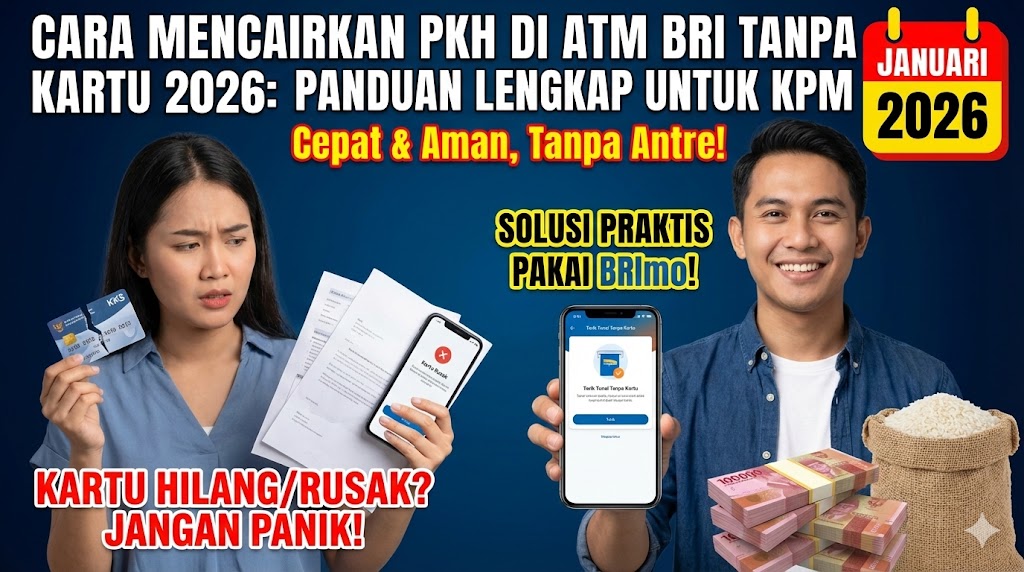 Cara Mencairkan PKH di ATM BRI Tanpa Kartu 2026: Panduan Lengkap untuk KPM