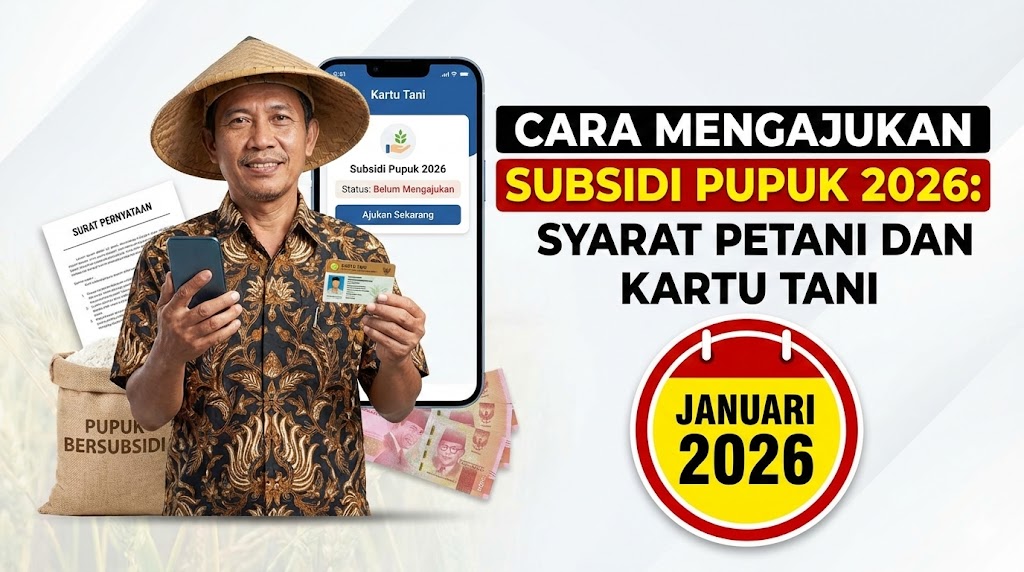 Cara Mengajukan Subsidi Pupuk 2026: Syarat Petani dan Kartu Tani