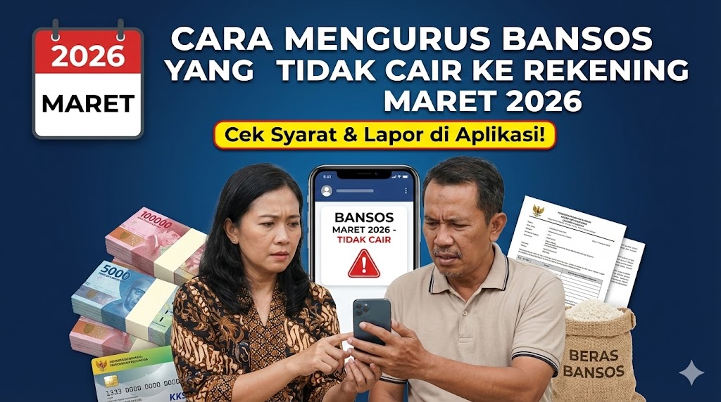 Cara Mengurus Bansos yang Tidak Cair ke Rekening Maret 2026