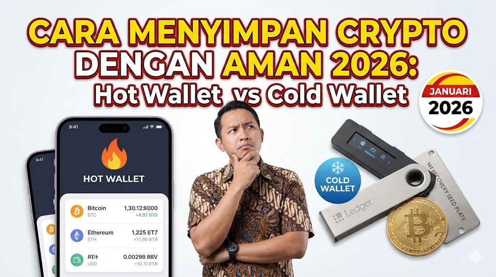 Cara Menyimpan Crypto dengan Aman 2026: Hot Wallet vs Cold Wallet