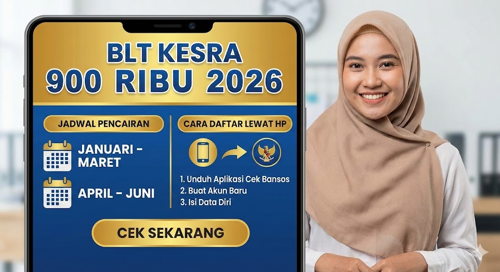 Cek BLT Kesra 900 Ribu 2026: Jadwal Pencairan dan Cara Daftar Lewat HP