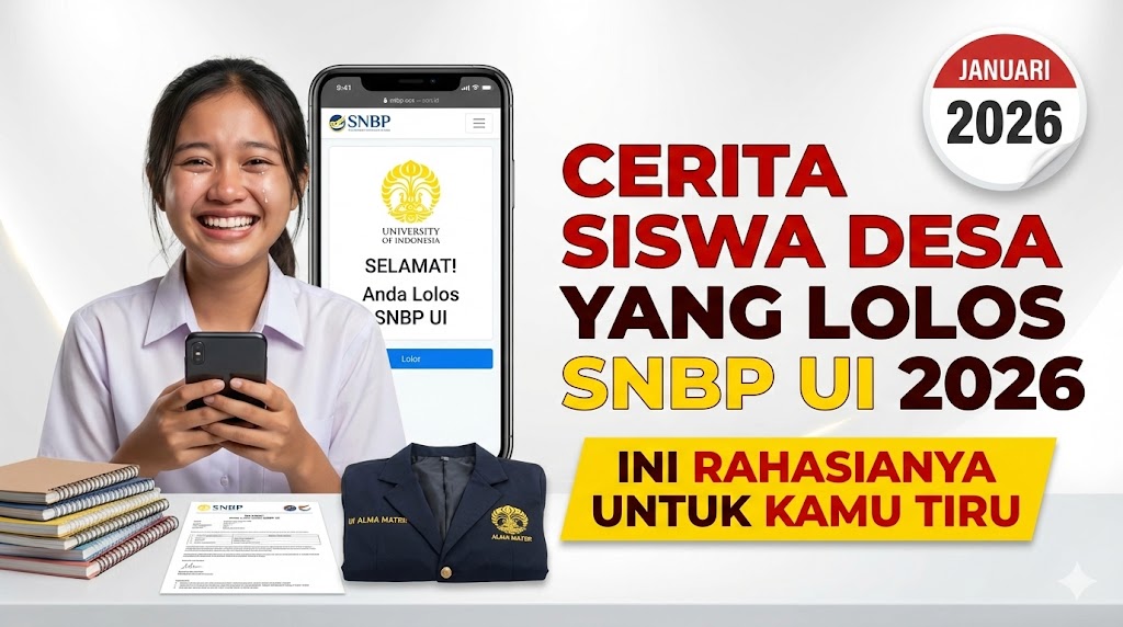 Cerita Siswa Desa yang Lolos SNBP UI 2026: Ini Rahasianya untuk Kamu Tiru