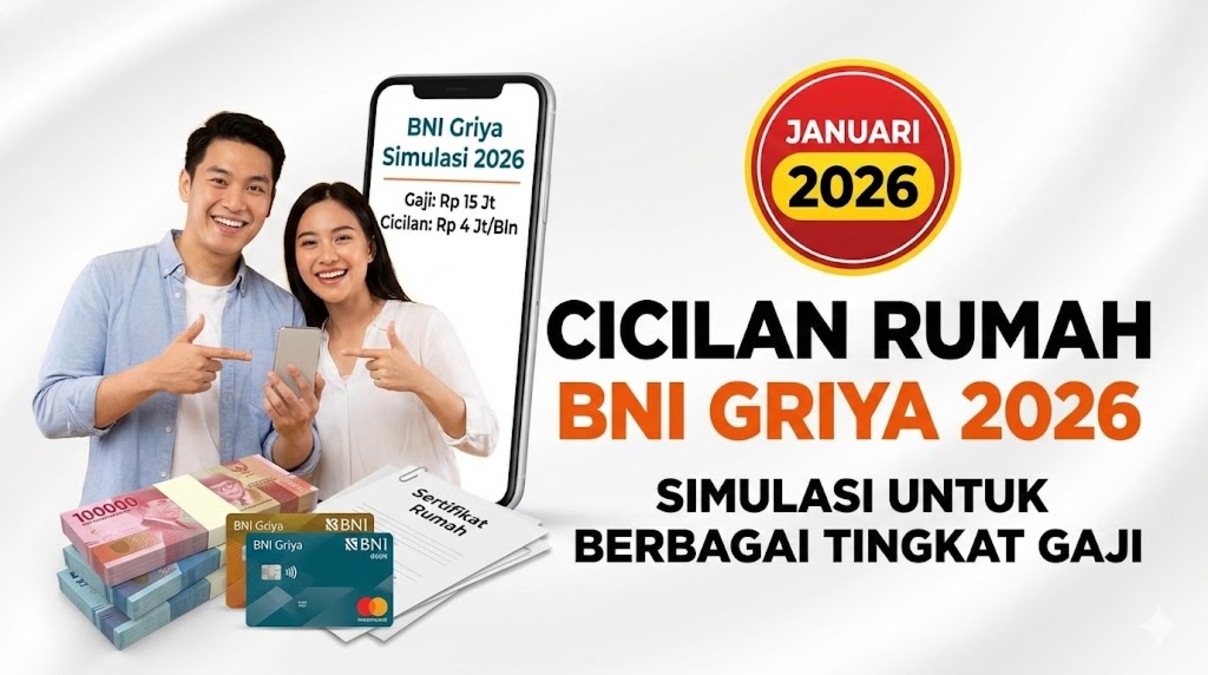 Cicilan Rumah BNI Griya 2026: Simulasi Lengkap untuk Berbagai Tingkat Gaji Januari 2026