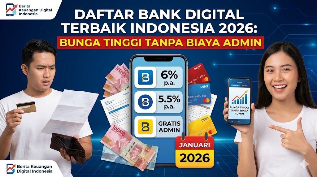 Daftar Bank Digital Terbaik Indonesia 2026: Bunga Tinggi Tanpa Biaya Admin