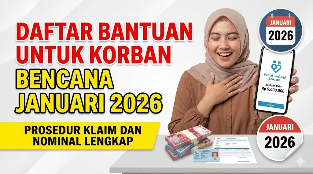 Daftar Bantuan untuk Korban Bencana Januari 2026: Prosedur Klaim dan Nominal Lengkap