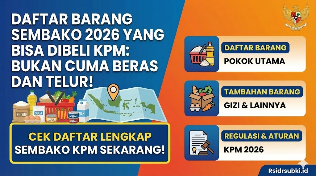Daftar Barang Sembako 2026 yang Bisa Dibeli KPM: Bukan Cuma Beras dan Telur!