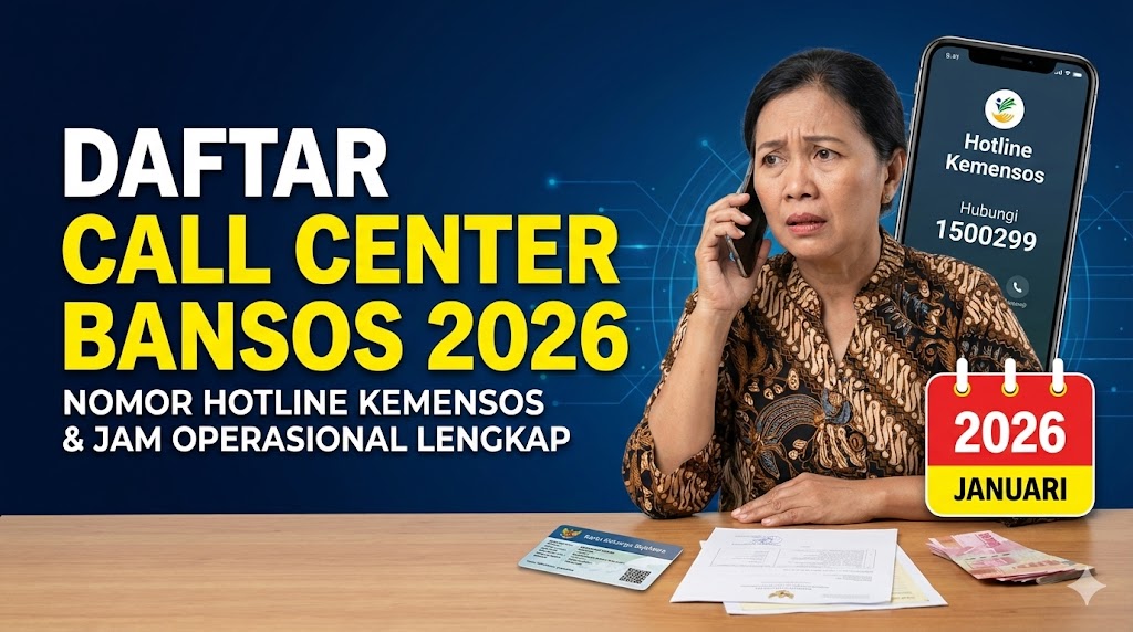 Daftar Call Center Bansos 2026: Nomor Hotline Kemensos dan Jam Operasional Lengkap