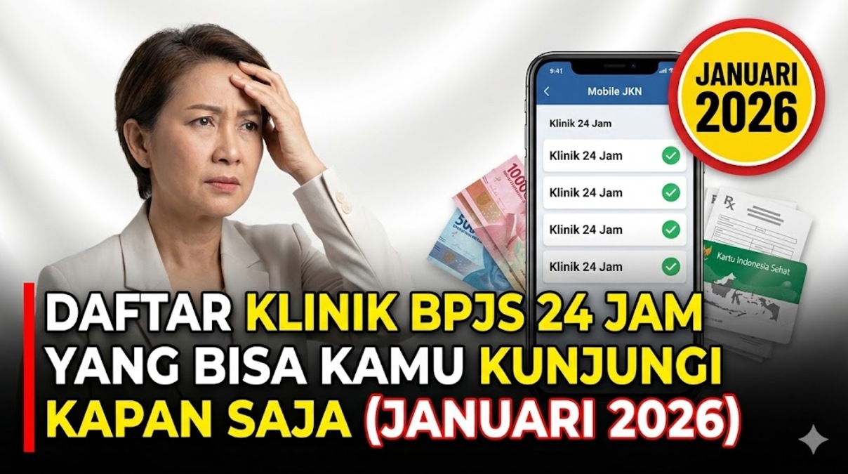 Daftar Klinik BPJS 24 Jam yang Bisa Kamu Kunjungi Kapan Saja (Januari 2026)