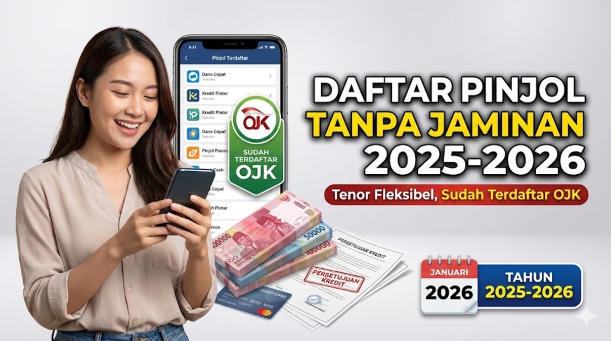 Daftar Pinjol Tanpa Jaminan 2025-2026: Tenor Fleksibel, Sudah Terdaftar OJK