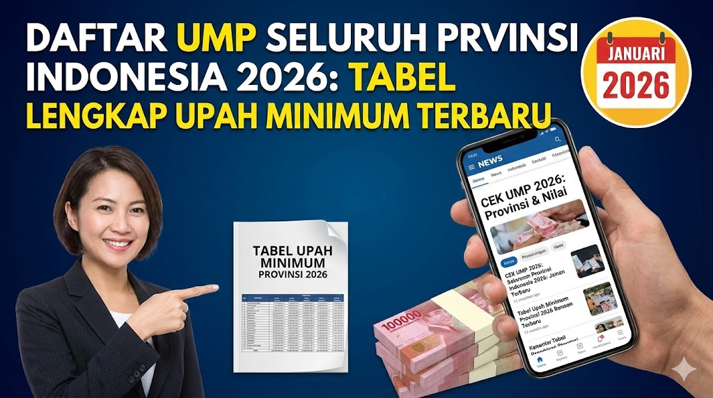 Daftar UMP Seluruh Provinsi Indonesia 2026: Tabel Lengkap Upah Minimum Terbaru